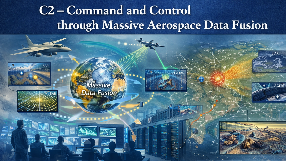 Illustration of C2 Command and Control framework for aerospace data fusion
